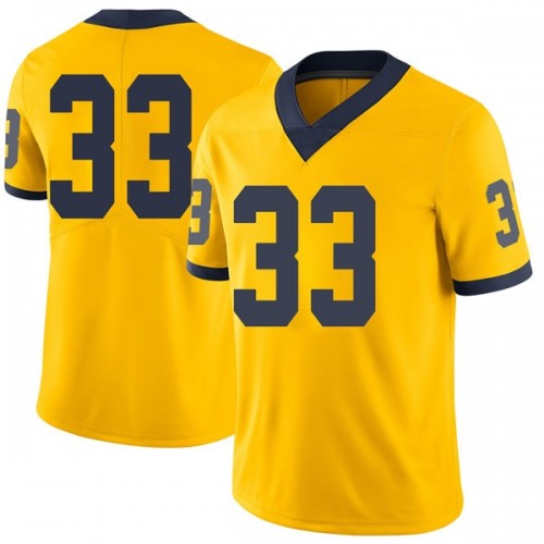Camaron Cheeseman Michigan Wolverines Youth NCAA #33 Maize Limited Brand Jordan College Stitched Football Jersey VOD2354LM